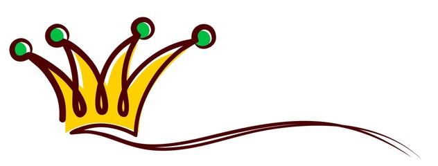Logo gold crown. 