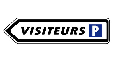 Obraz premium Parking visiteurs