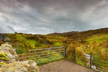 Fototapeta na wymiar Kirkstone Pass above Troutbeck in Lake District, Cumbria, England. 