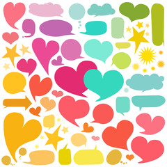 Set of  speech bubbles 