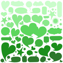 Set of  speech bubbles 