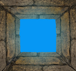 blue background well