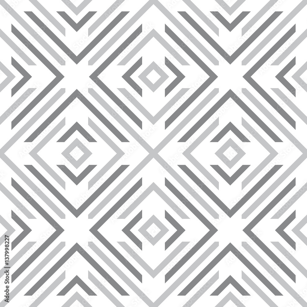 Poster abstract seamless pattern with shapes on a white background.