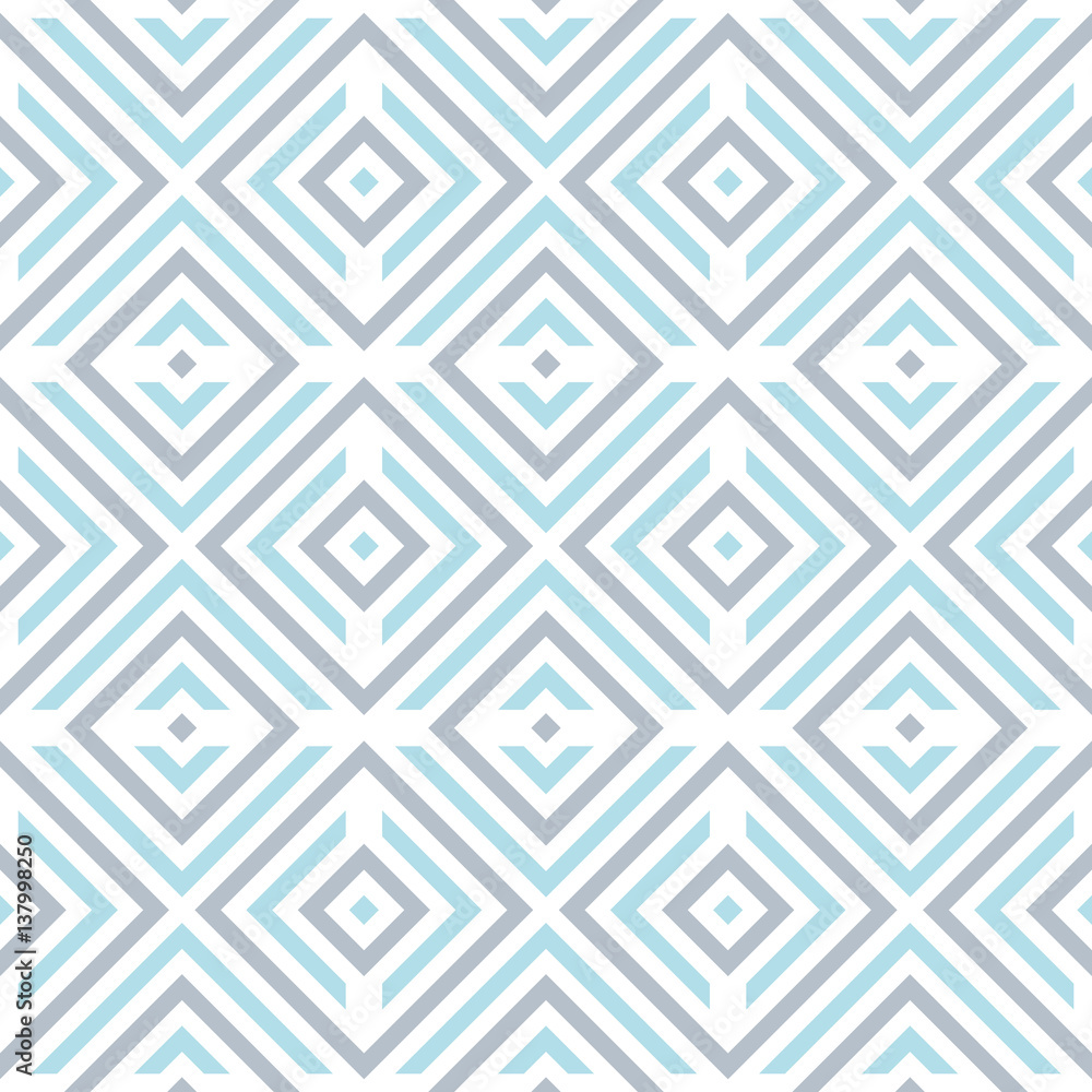 Poster abstract seamless pattern with geometric shapes on a white background.