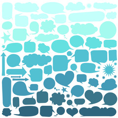 Set of  speech bubbles 