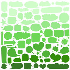 Set of  speech bubbles 