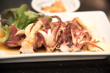grilled squid
