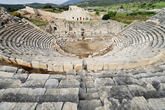 Theater dated from the Hellenistic area. Patara-Lycia-Turkey. 1376