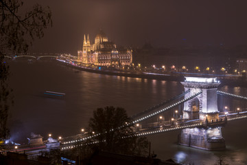 Fototapeta premium Night Budapest