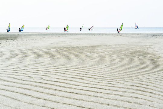 Surfer am Strand