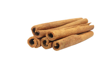 cinnamon stick isolated on white background