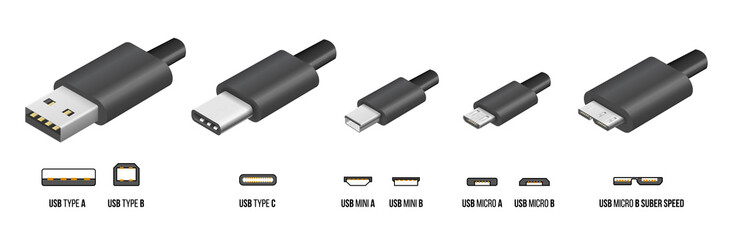 USB type C - obrazy, fototapety, plakaty