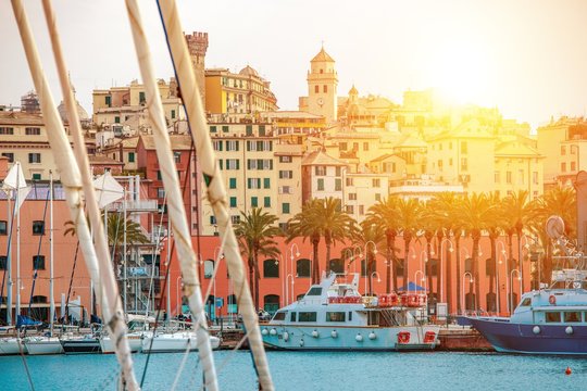 Genua Harbour Northern Italy