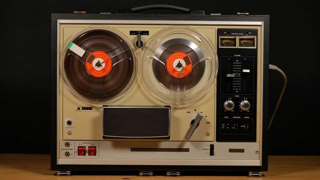 Audio tape recorder, tape deck or tape machine, analog audio storage device