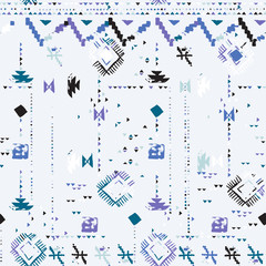 Hand painted vector ethnic pattern