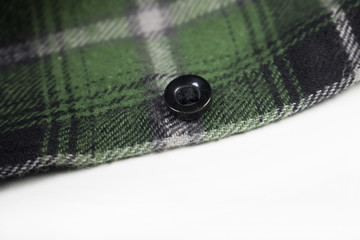 green plaid flannel fabric cloth
