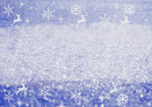 Winter Holidays‬‬. Christmas background with snowflakes