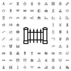 Obraz premium fence icon illustration