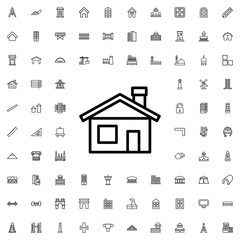 house building icon illustration