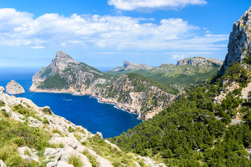 Fototapeta na wymiar Cap de formentor - beaufitul coast of Mallorca, Spain - Europe