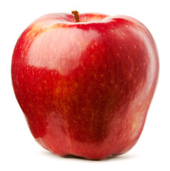 Red apple isolated on white background