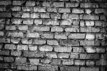 wall of the old brick