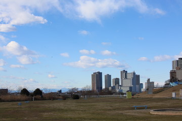 多摩川からの風景