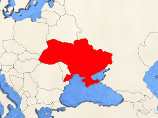 Ukraine on map