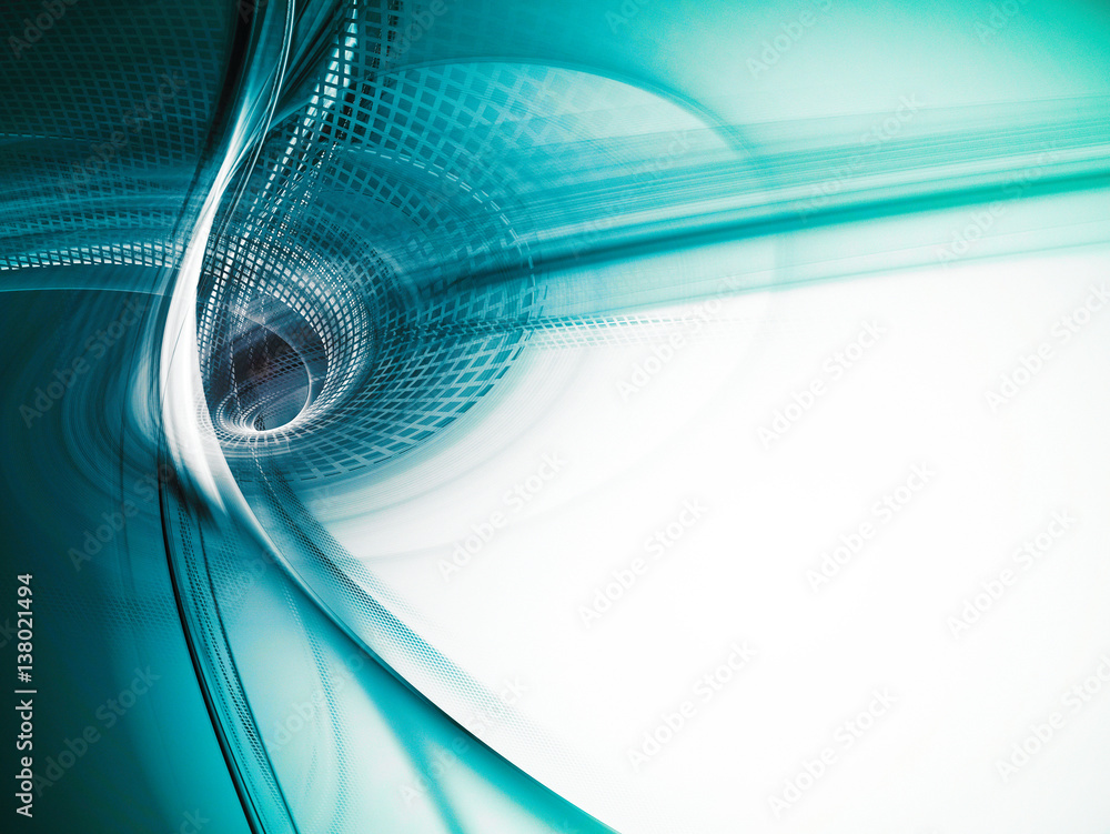 Poster abstract background element. fractal graphics series. three-dimensional composition of twisted grids