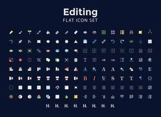 Editing flat Icon Set