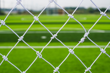 Naklejka premium Close Up Goal Nets football
