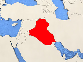 Iraq on map