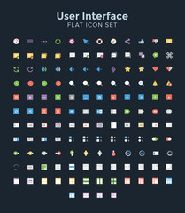 User Interface flat Icon Set