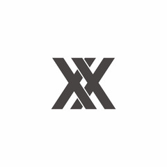 x x Letter Logo Vector