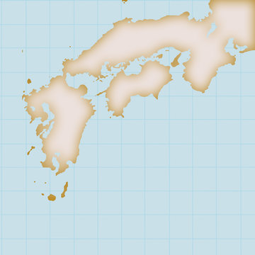 日本地図 西日本 九州 Stock イラスト Adobe Stock