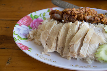 Hainanese chicken rice in Thailand