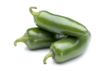 Jalapeno on white