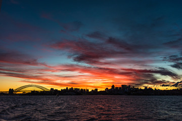 Fototapeta na wymiar Sydney cityscape at night