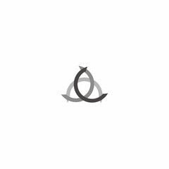 Fototapeta premium Triangle Abstract Logo