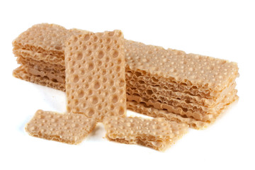 grain crispbreads isolated on white background