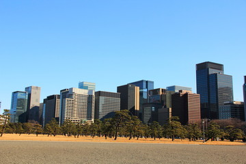 東京丸ノ内の高層ビル群