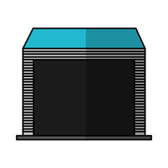 warehouse garage isolated icon vector illustration design