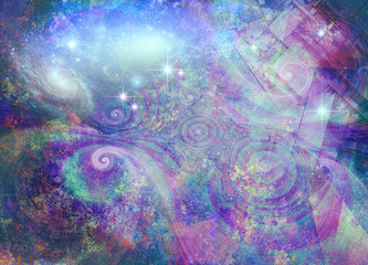 Purple universe  Some elements provided courtesy of NASA
