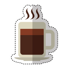 coffee cup drink isolated icon vector illustration design