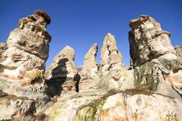 Rock formations in Capadocia, Turkey