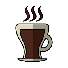 coffee cup drink isolated icon vector illustration design