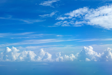 Blue sky with clouds background