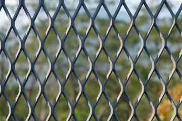Fototapeta premium wire mesh fence