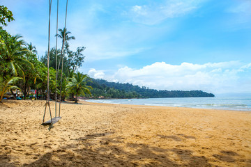 Swing on the beach,khao lak phang nga thailand