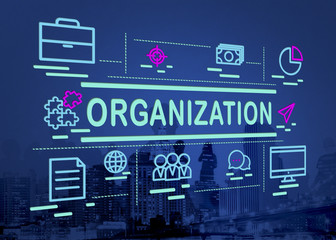 Naklejka na ściany i meble Organization Business Collaboration Company Concept